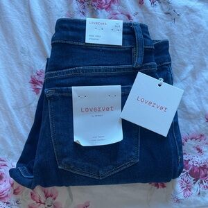 Lovervet Women's Dark Blue Straight Leg Jeans